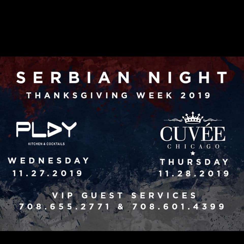Serbian Night Thanksgiving Week 2019