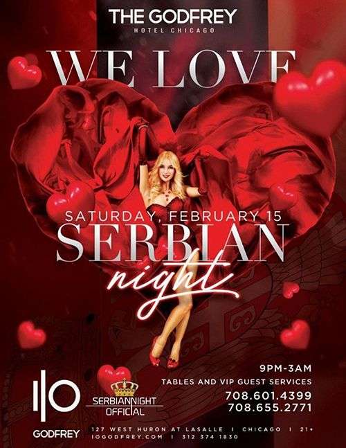 WE LOVE SERBIAN NIGHT FEBRUARY 15th!