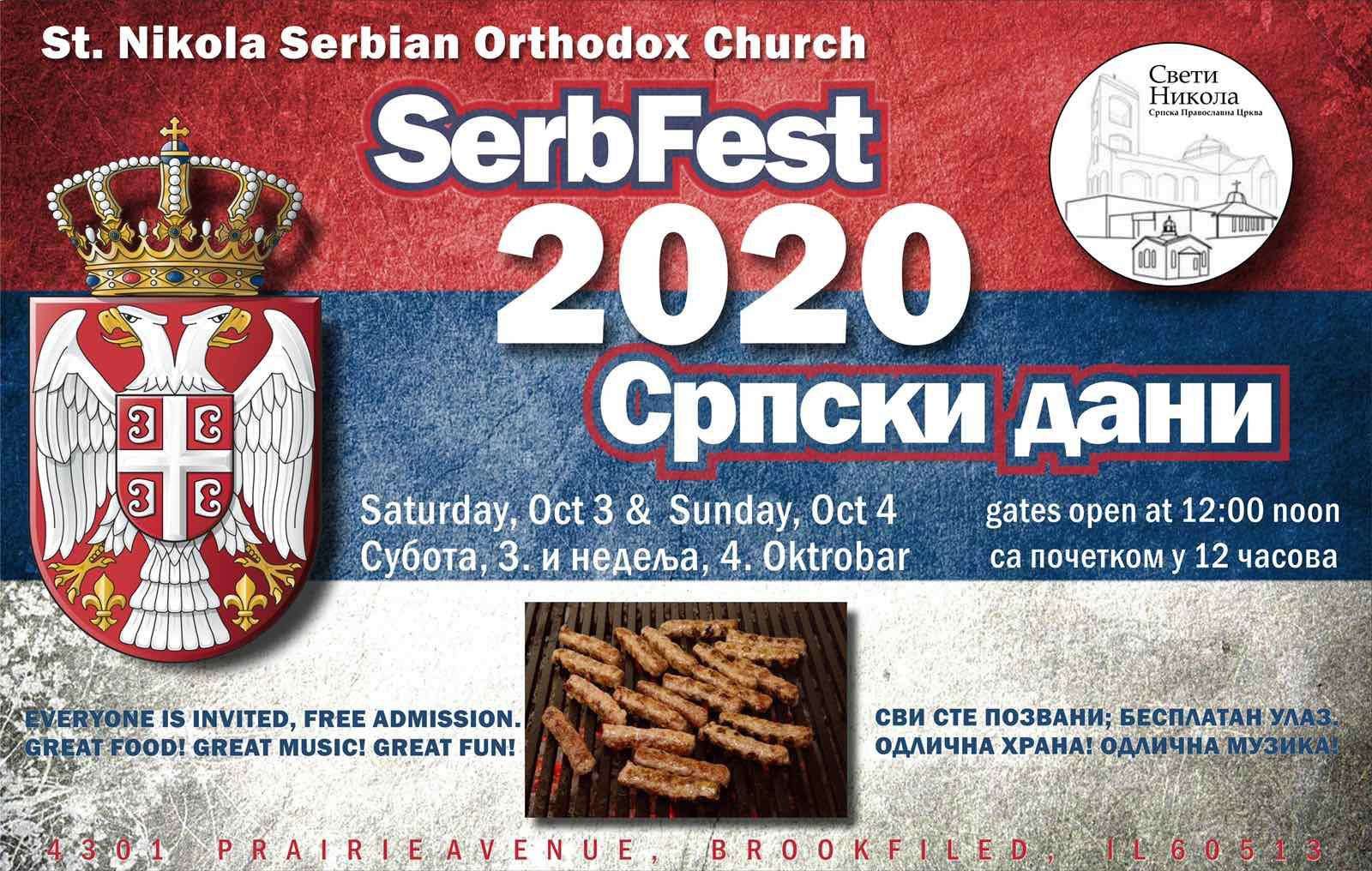 Ne propustite - Serb Fest 2020