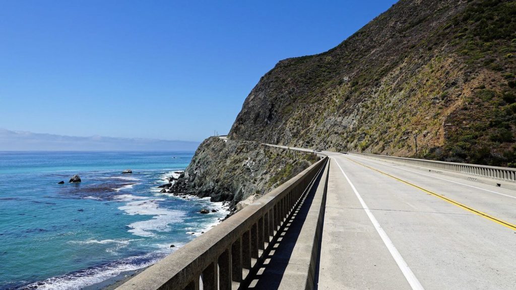 ocean road Pacific Coast Highway USA 