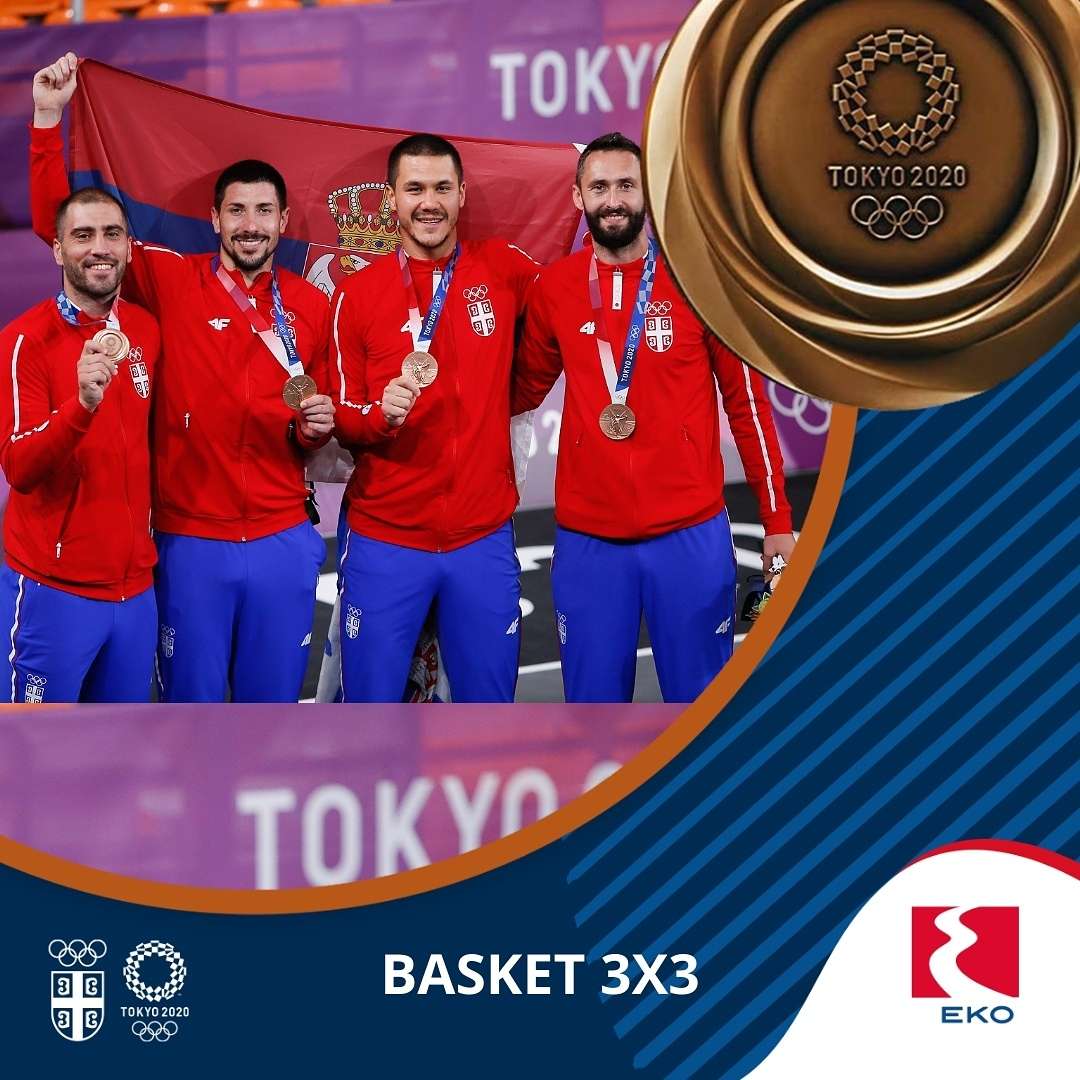 Srpska basket 3x3 reprezentacija  osvojila bronzanu medalju u Tokiju