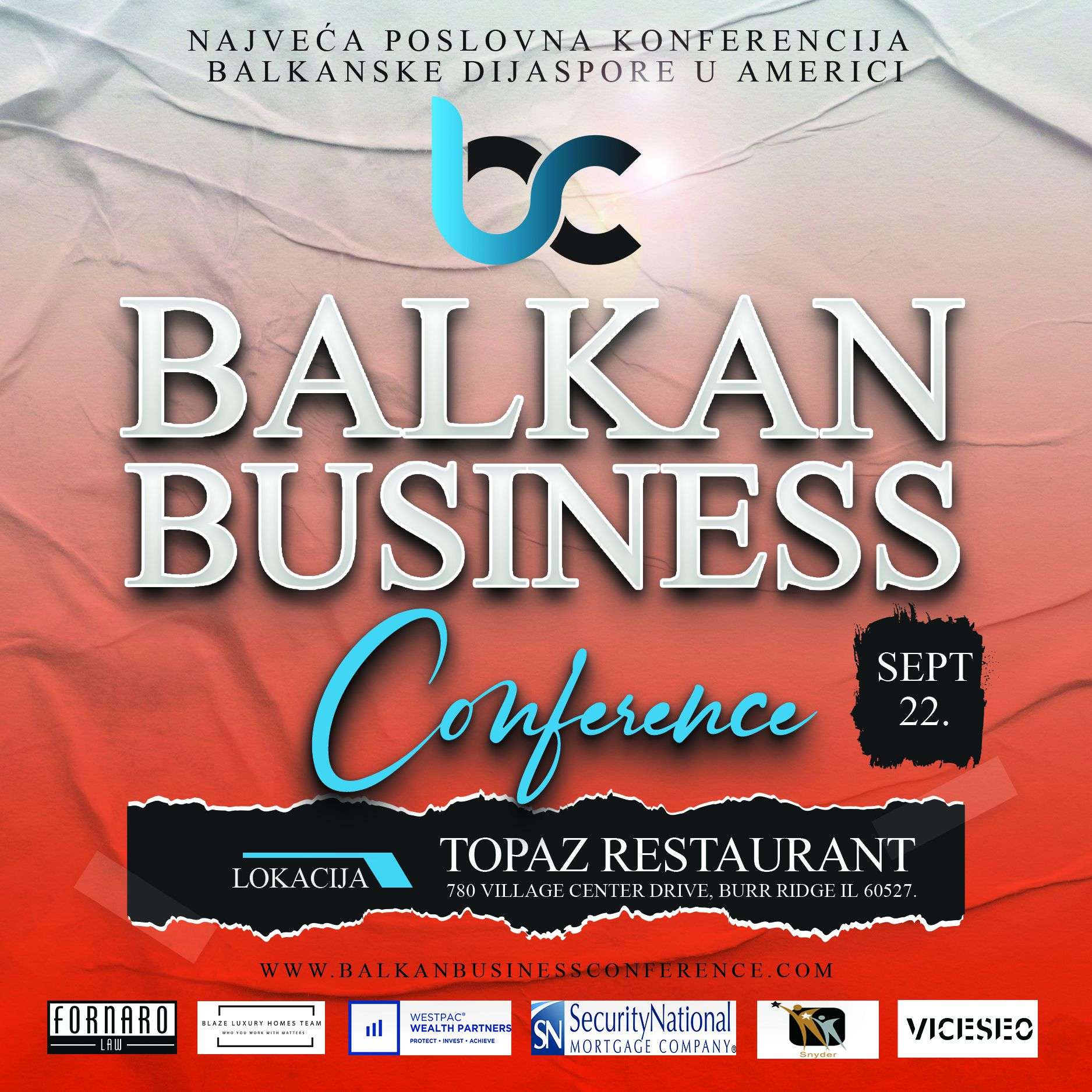 2nd Balkan Business Conference – Najveća poslovna konferencija balkanske dijaspore u Americi