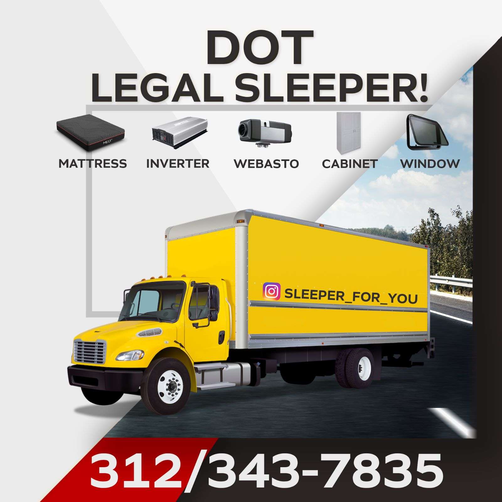 Izrada sleeper za box kamione. DOT Legal Sleeper - Chicago Glasnik