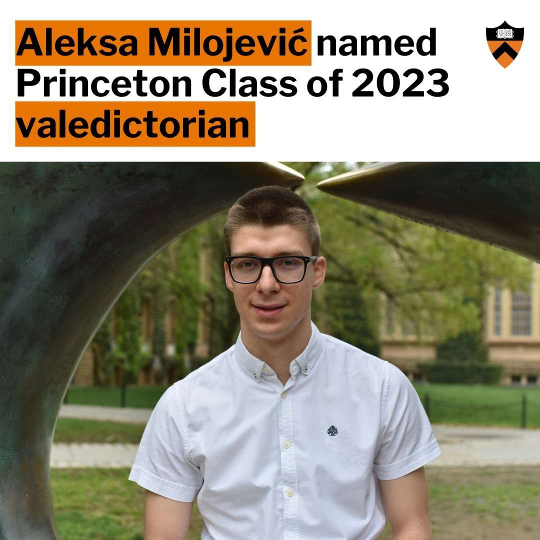 Mladi srpski matematičar Aleksa Milojević, student generacije na prestižnom Princetonu