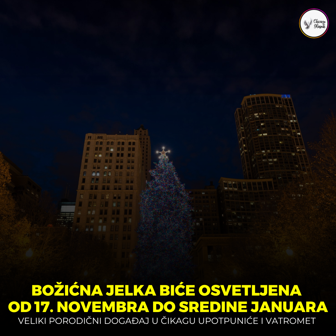 Čikago: Zvanična Božićna jelka biće osvetljena 17. novembra