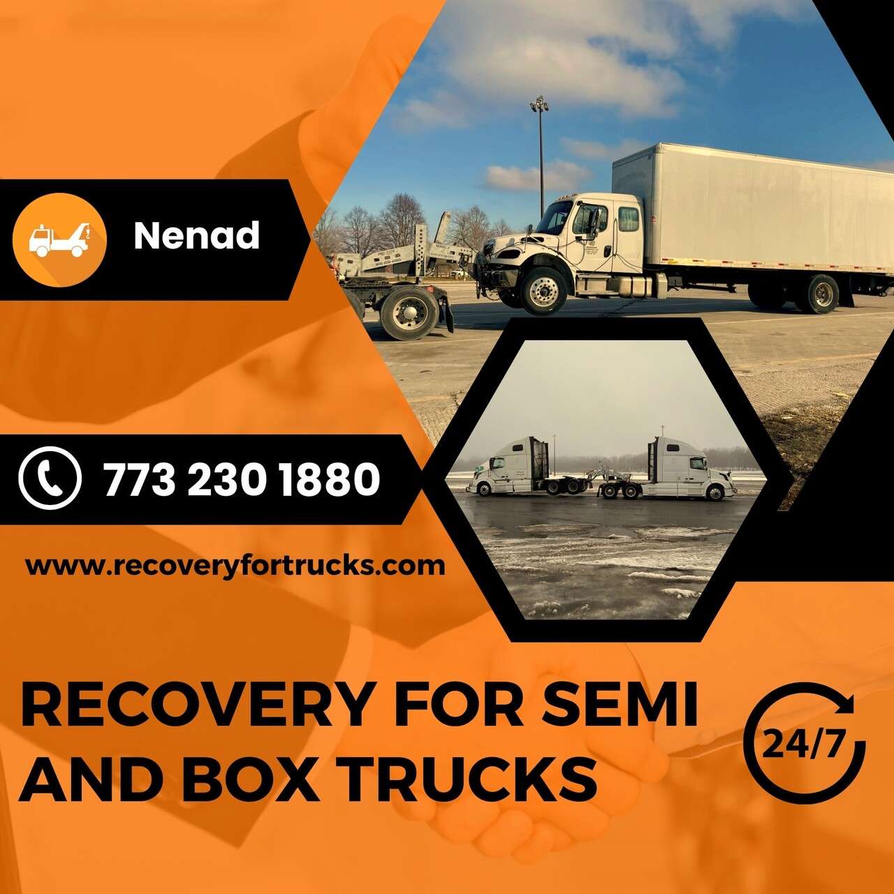 Radimo povoljno sve vrste recovery usluga za SEMI i BOX kamione