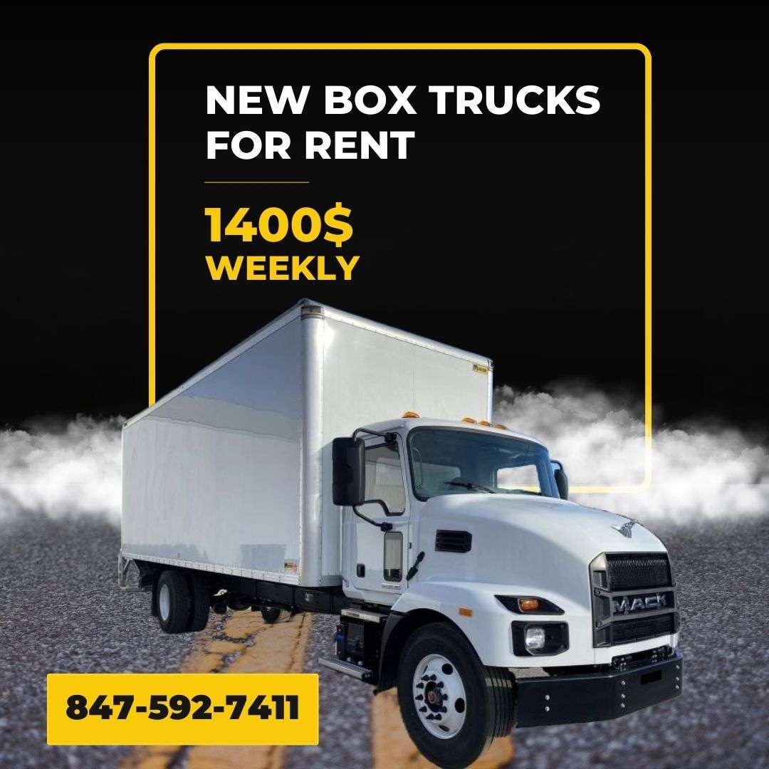 Rent Brand New 2023/2024 Automatic Mack 26ft Box Trucks With 3ft Sleeper