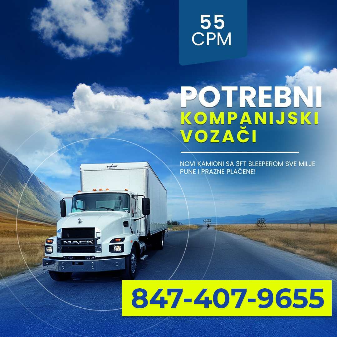 Pridružite se našem timu NO CDL – Potrebni kompanijski vozači 55 CPM - Chicago Glasnik