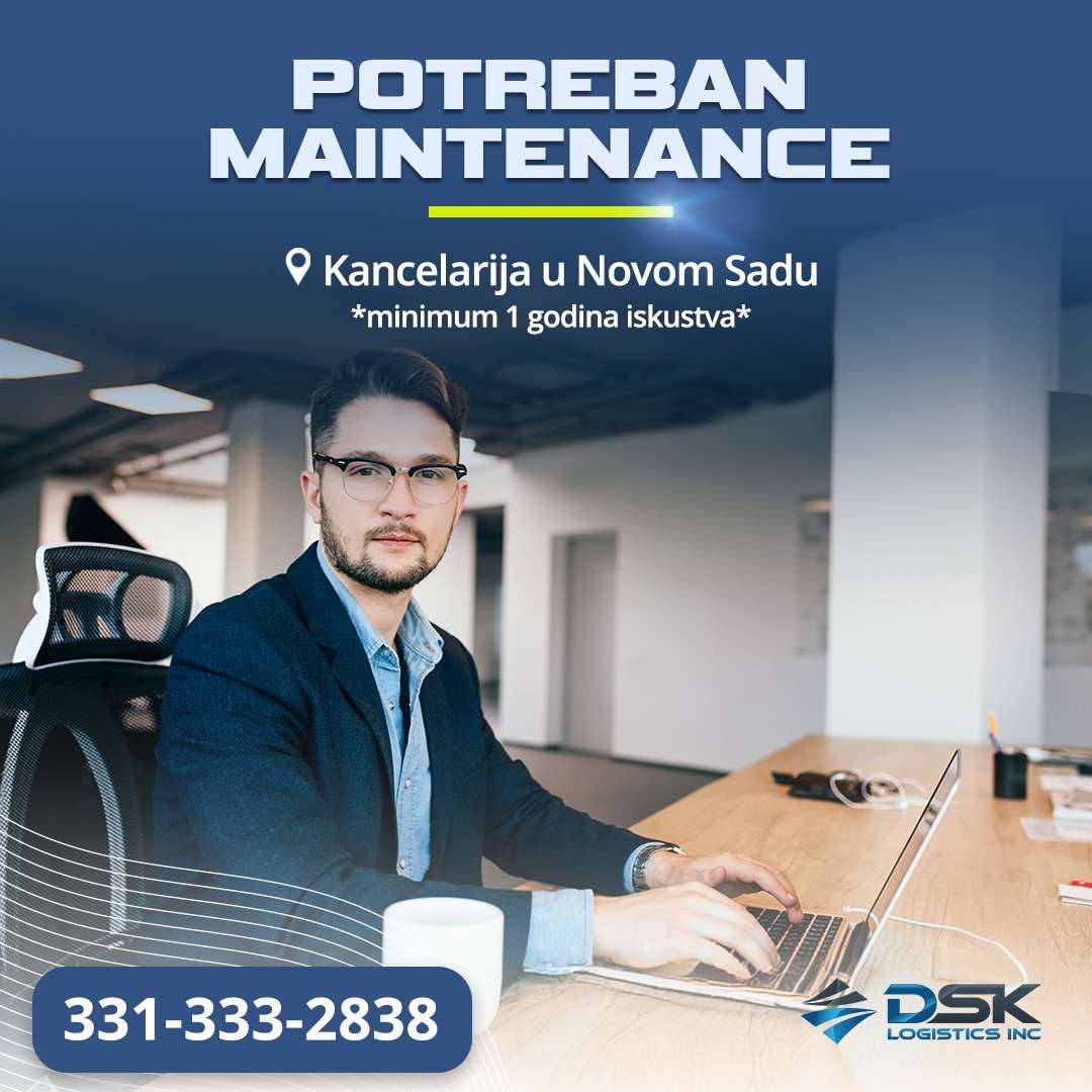 Trucking kompaniji sa kancelarijom u Novom Sadu potreban maintenance - Chicago Glasnik