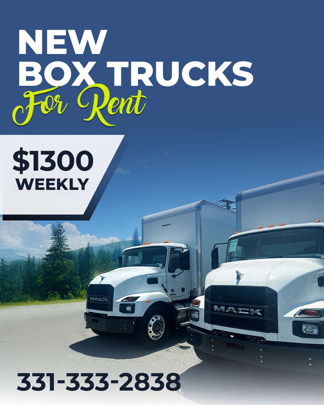 Rent Brand New Automatic Mack 26ft Box Trucks With 3ft Sleeper - Chicago Glasnik