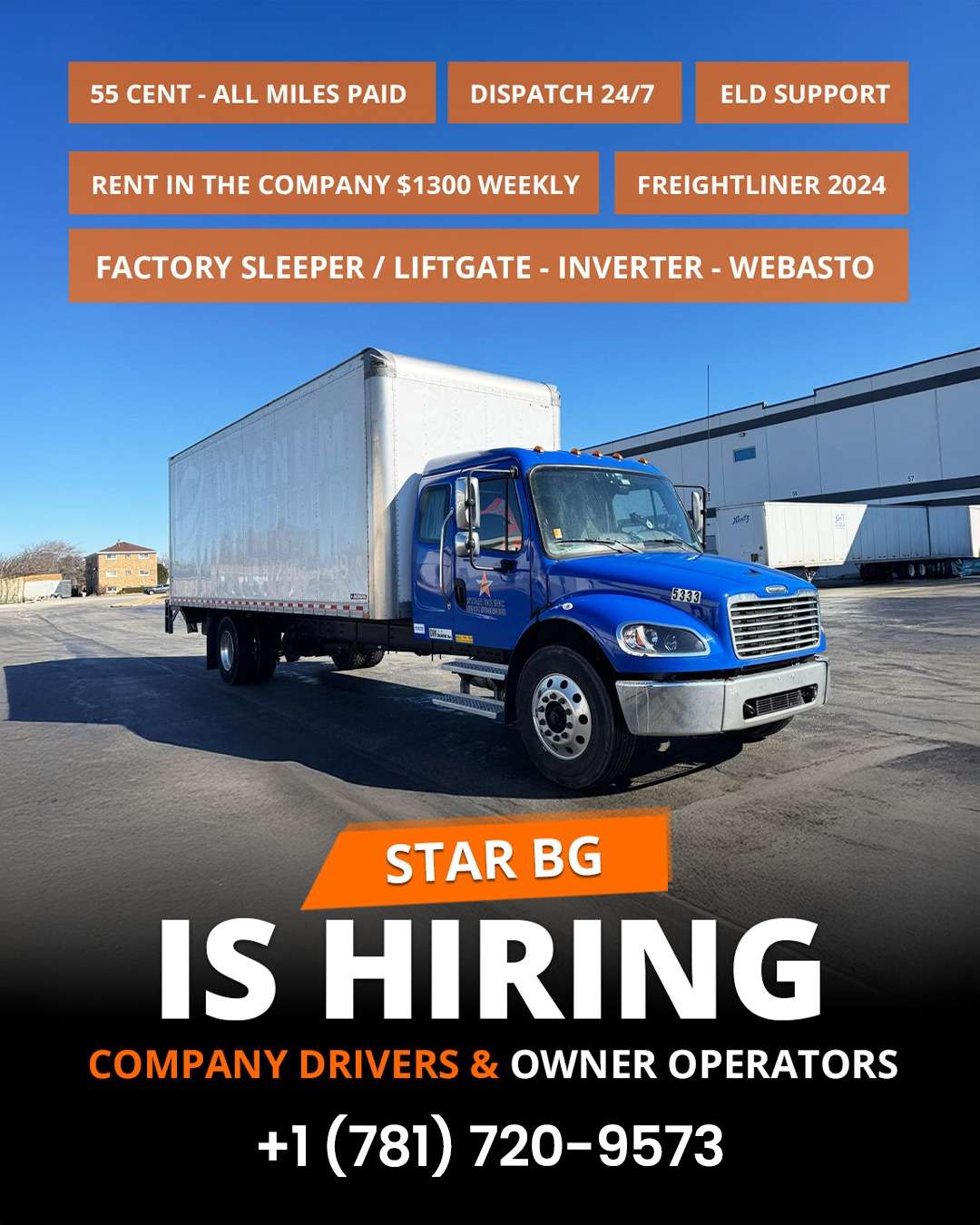  Star BG is Hiring Company Drivers & Owner Operators – a great opportunity awaits! - Chicago Glasnik