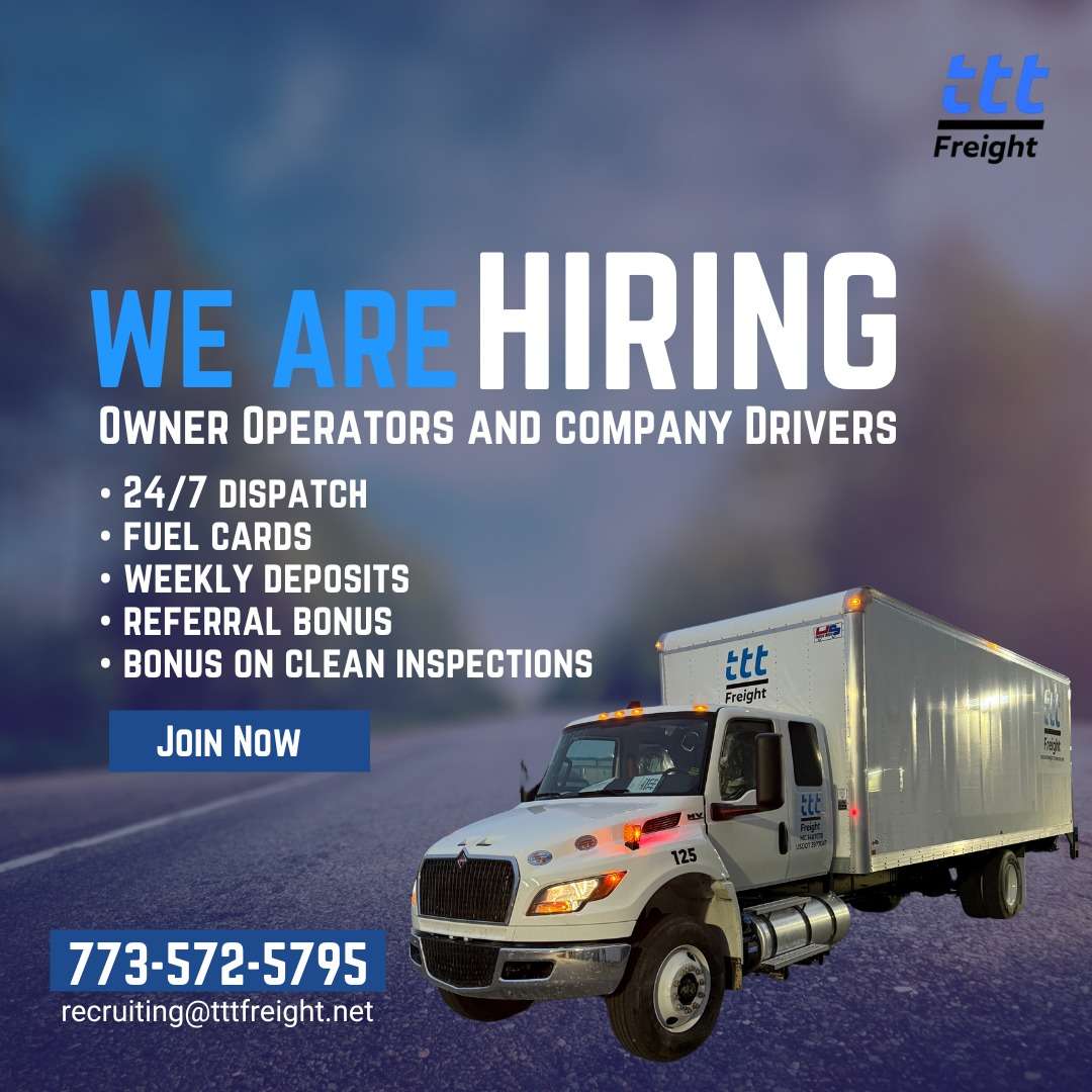 Now Hiring: Company Drivers & Owner Operators - Chicago Glasnik