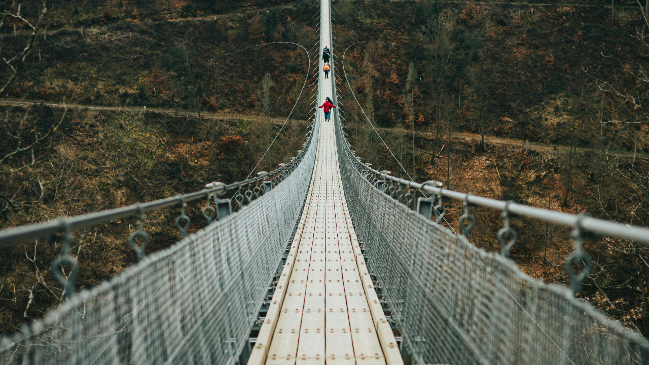 Najduži viseći most od drveta na svetu nalazi se u američkom Srednjem zapadu - pruža neverovidan pogled na jesenje pejzaže