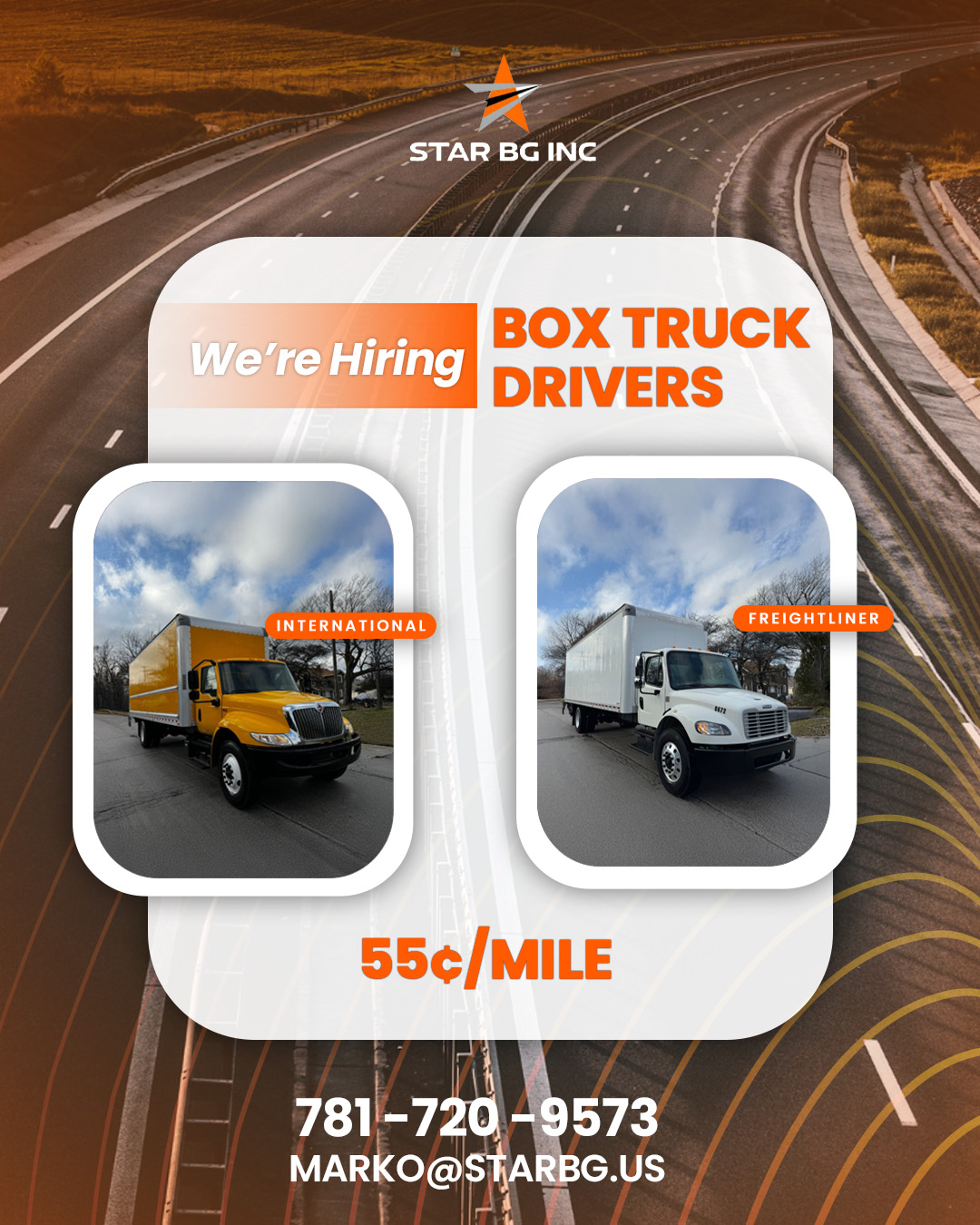 Tražimo Pouzdane Box Truck Vozače za International & Freight