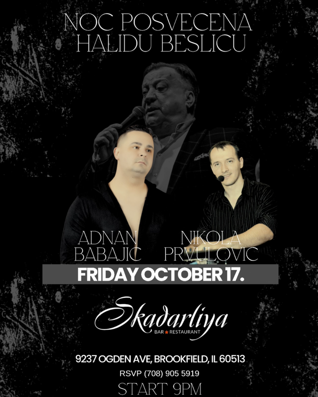 Noć posvećena Halidu Bešliću - Skadarlija, Chicago