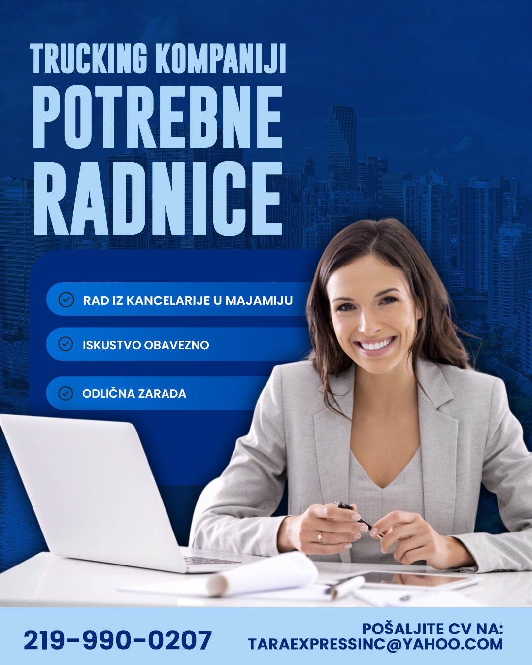 Trucking kompaniji iz Majamija potrebne radnice za rad iz