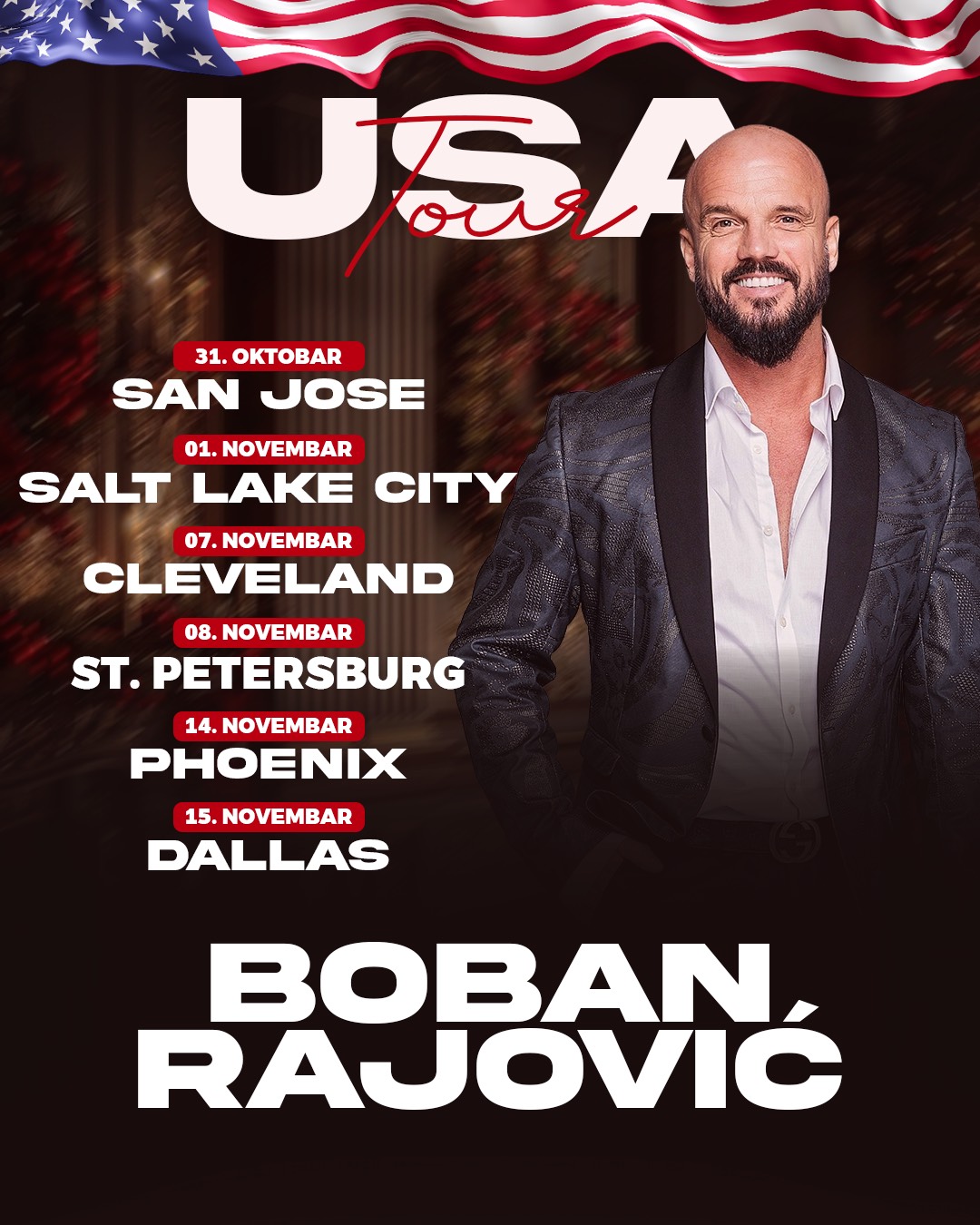 Velika američka turneja Bobana Rajovića