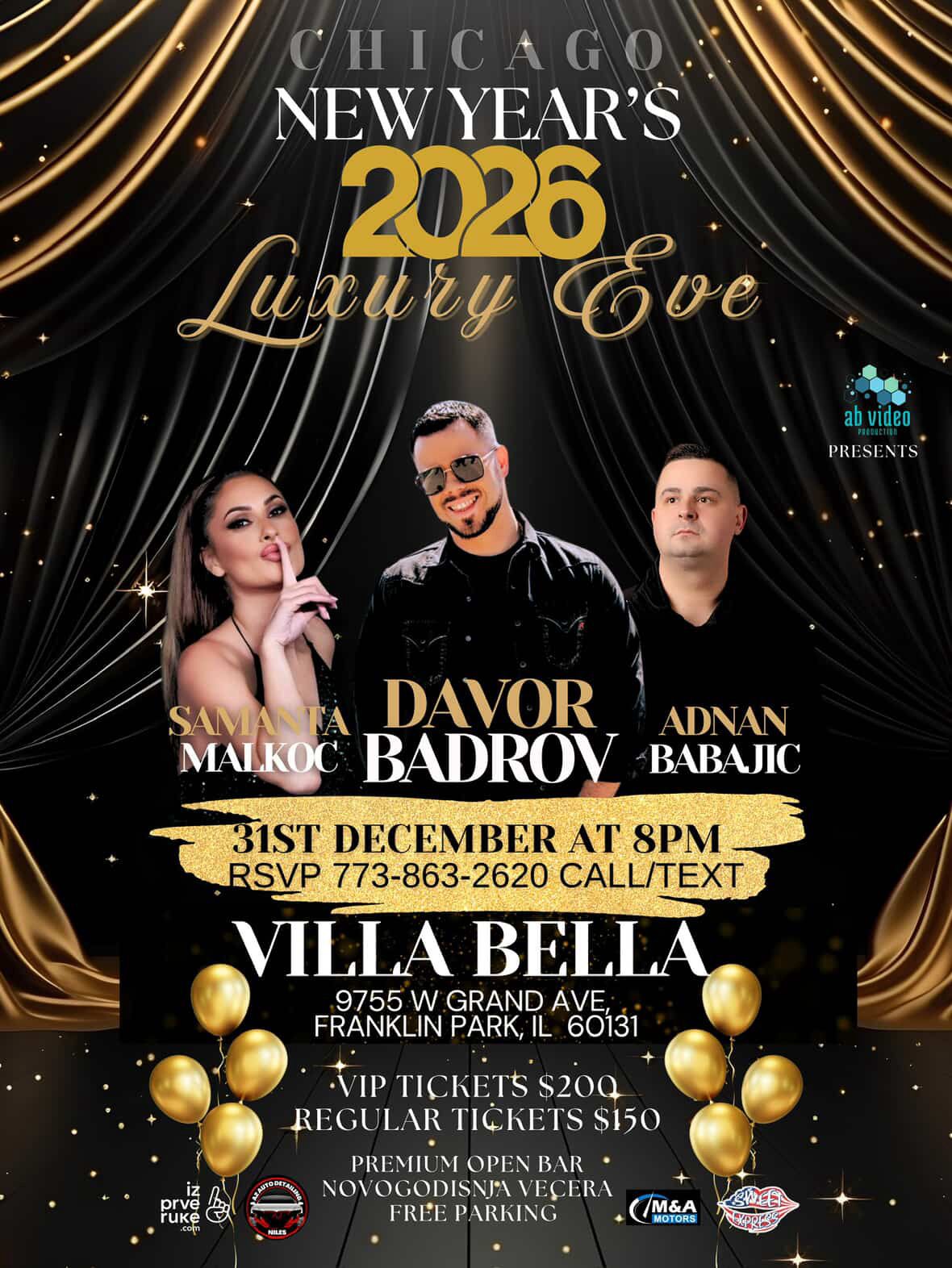 Dočekajte 2026. u pravom luksuznom stilu!