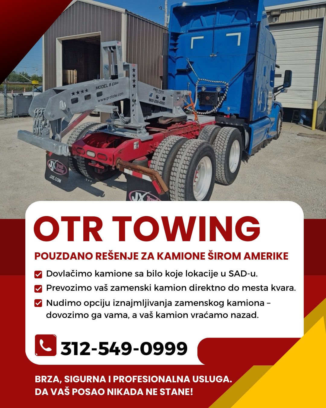 OTR Towing – Pouzdano rešenje za kamione širom Amerike