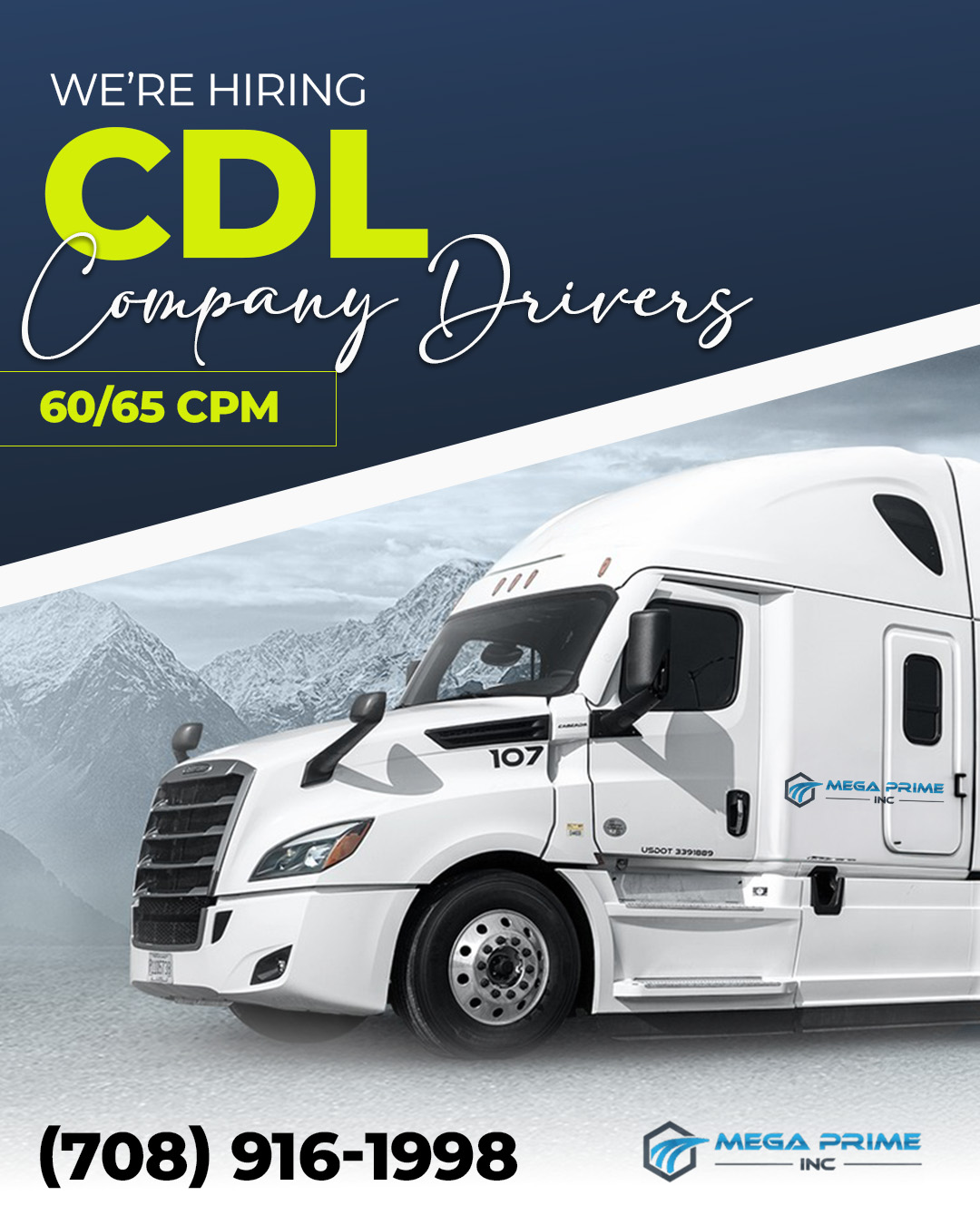 Now Hiring CDL Company Drivers – Steady Miles Guaranteed