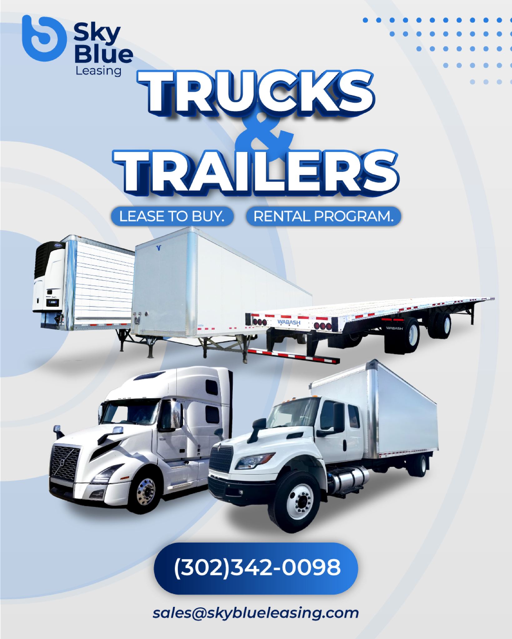 Lease or Rent Trucks and Trailers With Confidence