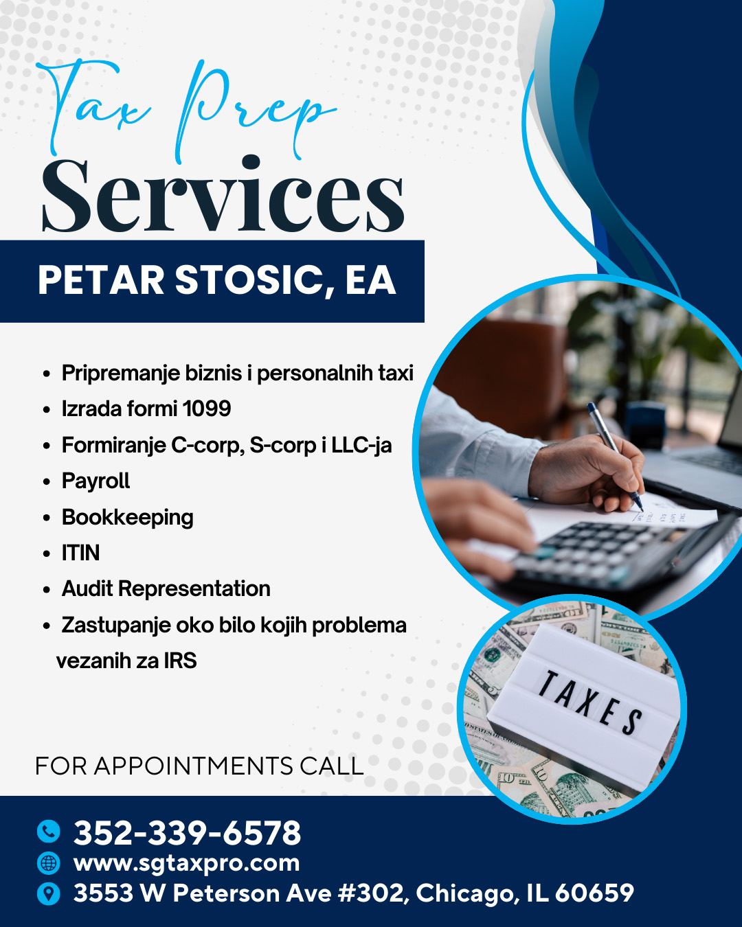 Tax Prep Services | Petar Stosić, EA