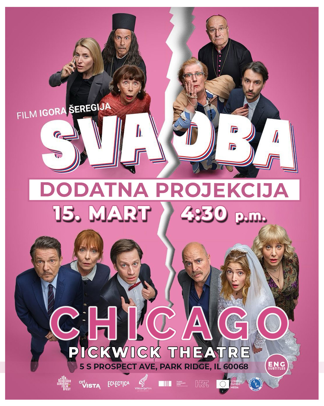 Treća ekskluzivna projekcija komedije „Svadba“ u Čikagu zbog