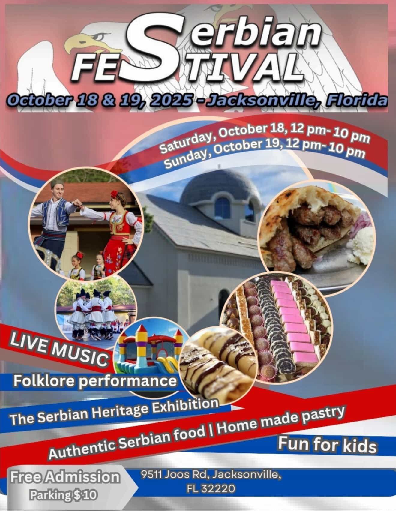 Serbian Festival in Jacksonville, Florida - October 18th & 1