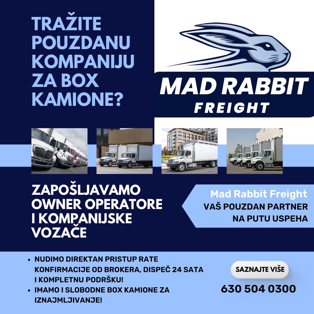 Vozite bez brige uz Mad Rabbit Freight tim
