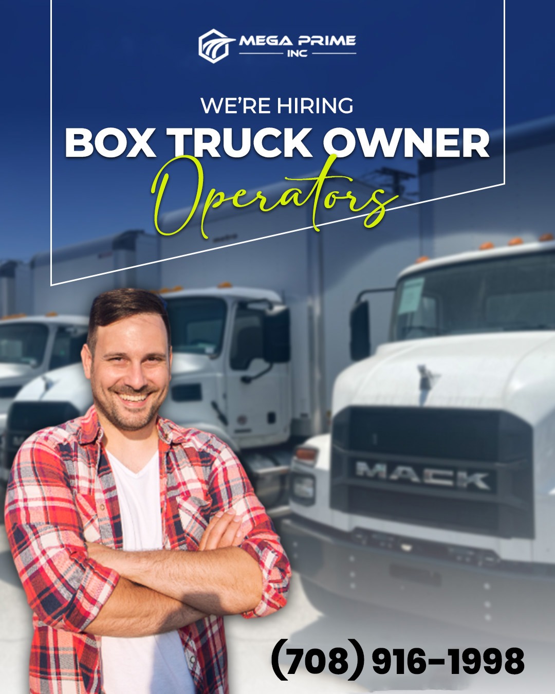 Mega Prime INC traži Box Truck Owner Operatore