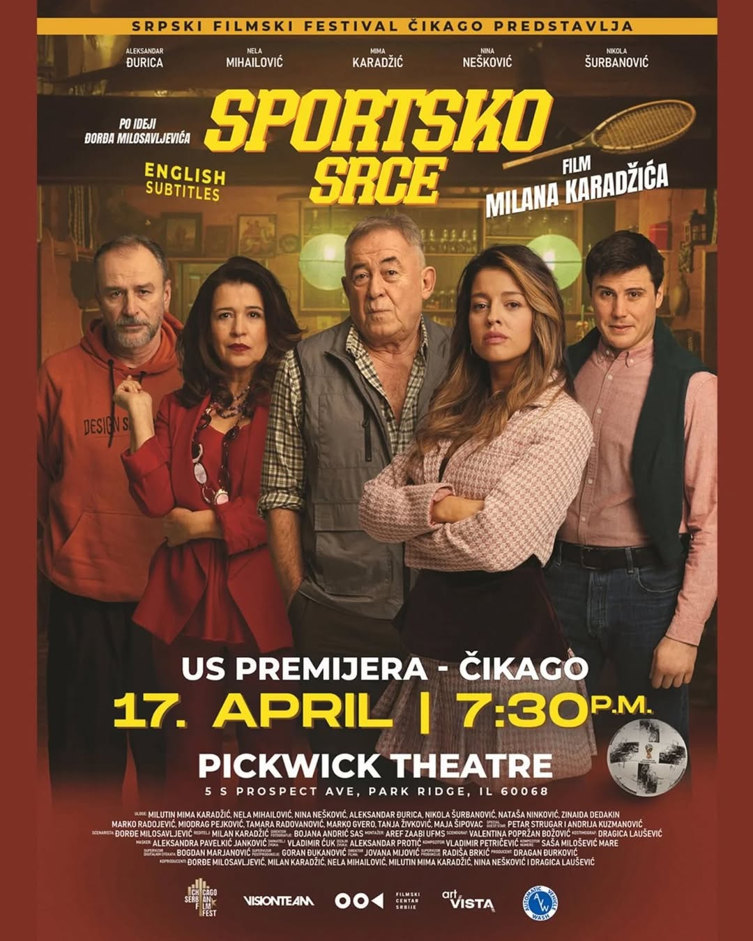 Američka premijera filma “Sportsko Srce” stiže u Čikago
