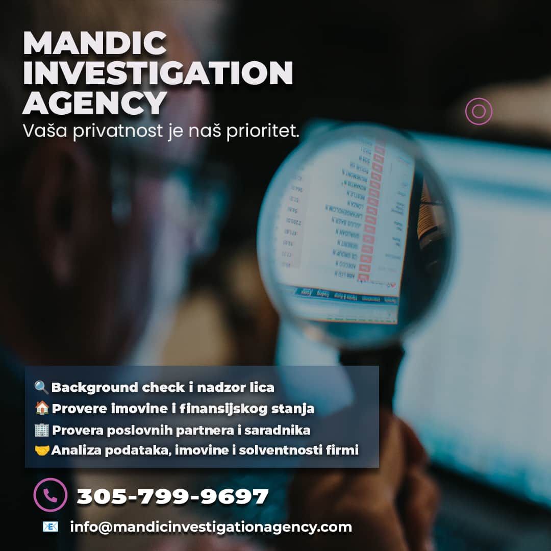 Privatne detektivske usluge: Mandic Investigation Agency