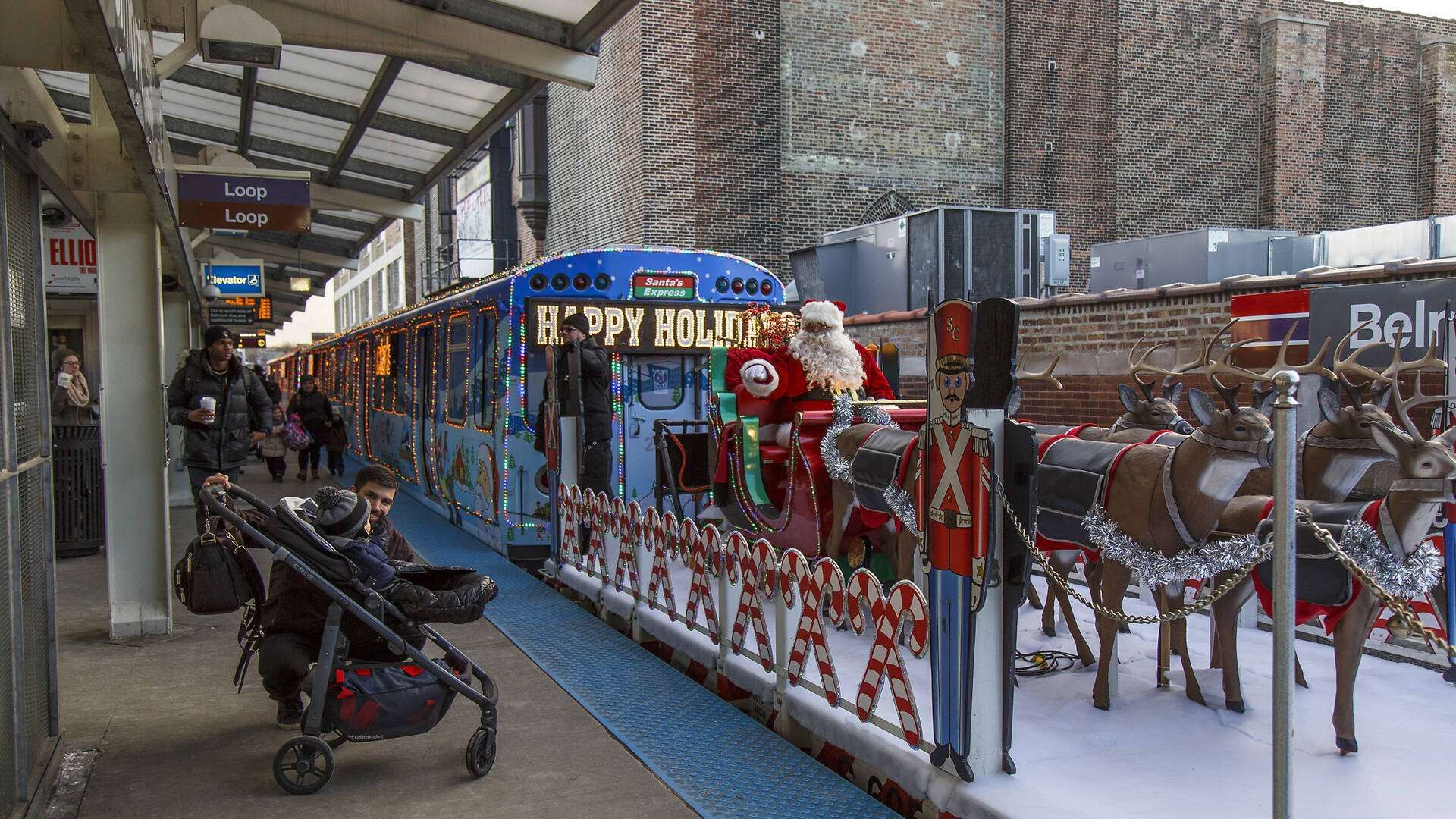 Čikago: CTA Holiday Train dovozi Deda Mraza u grad