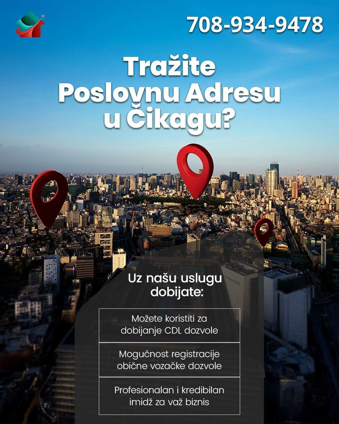 Jedna adresa za sve vaše poslovne i privatne potrebe u Čikagu