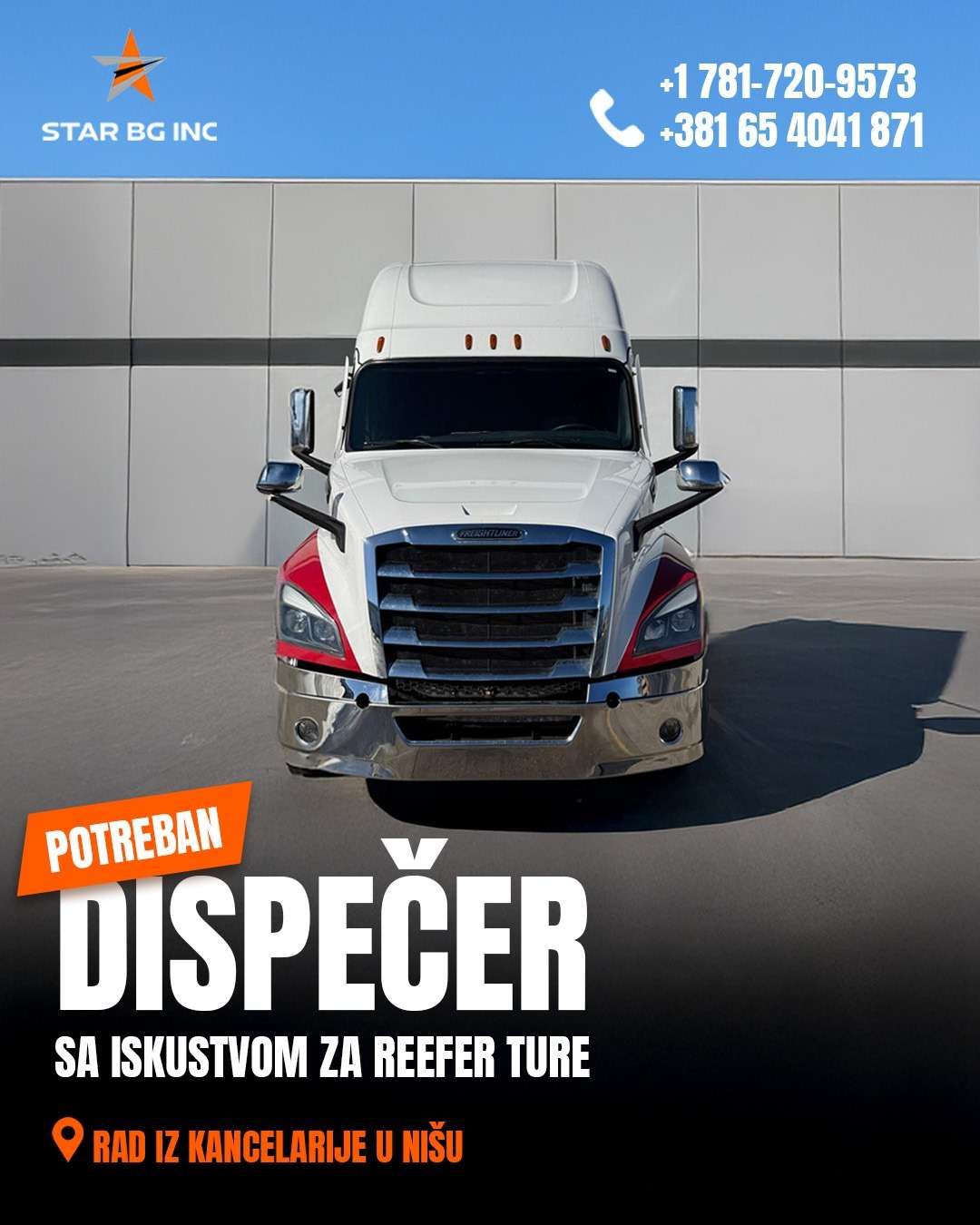 Kompaniji Star Bg potreban dispečer sa iskustvom za reefer ture
